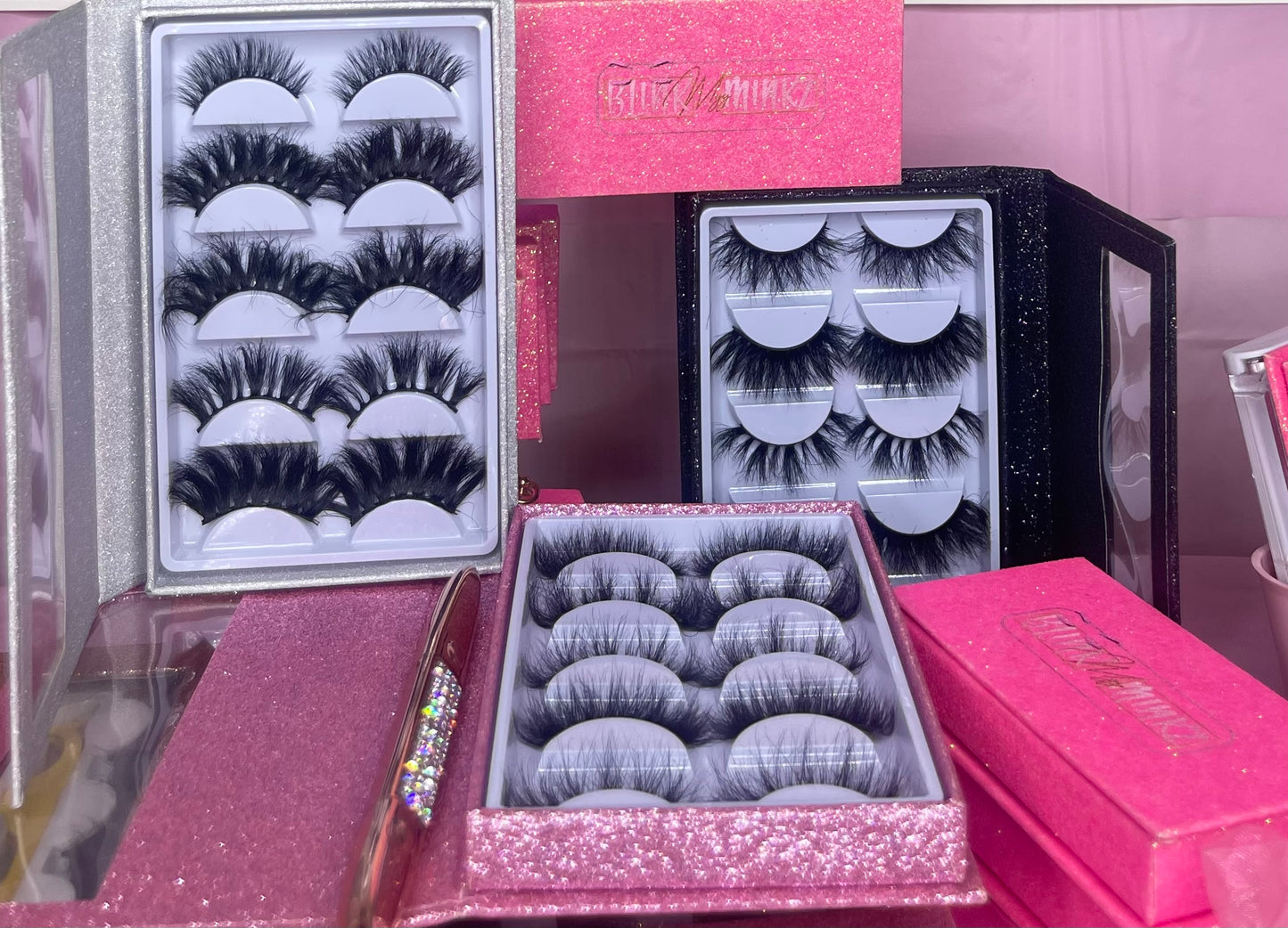 5 Pair mink book